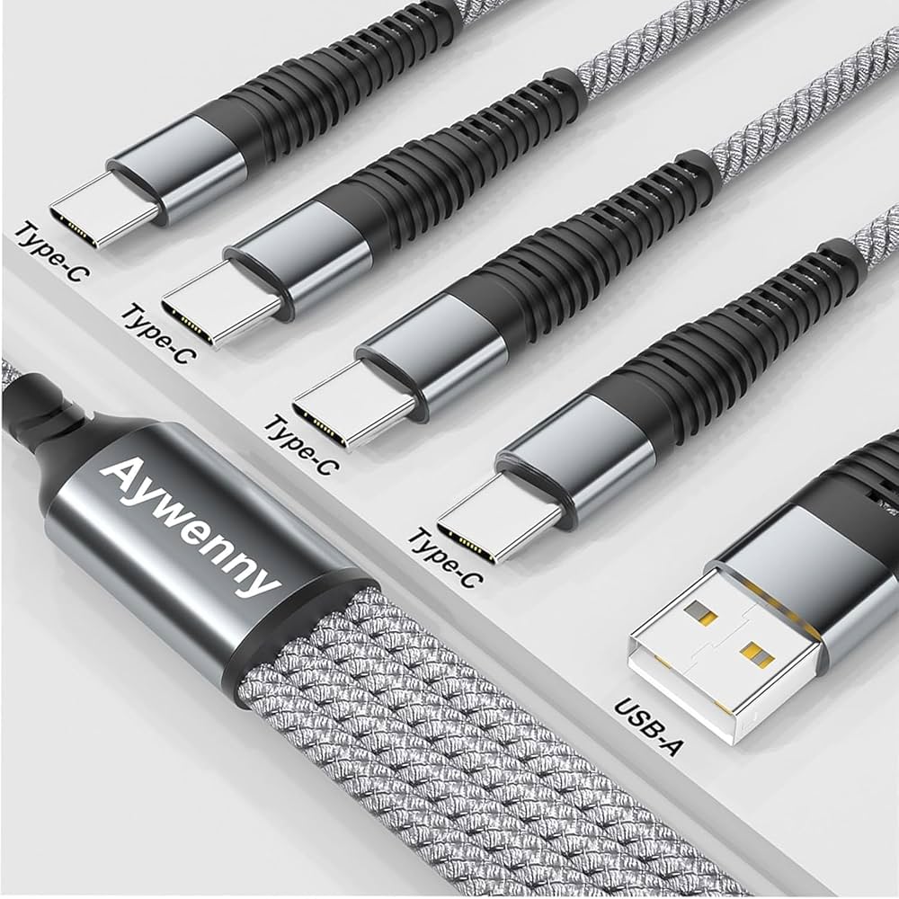 Amazon.co.jp: 【2本セット】 4 in 1高耐久編組ナイロン多機能